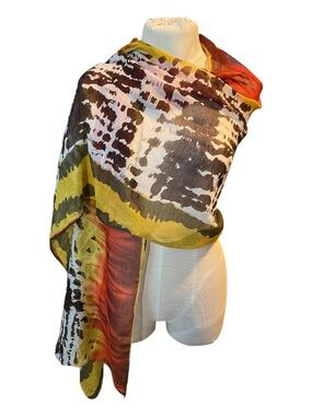 Vibrant Multi-Color Lightweight Scarf/Shawl